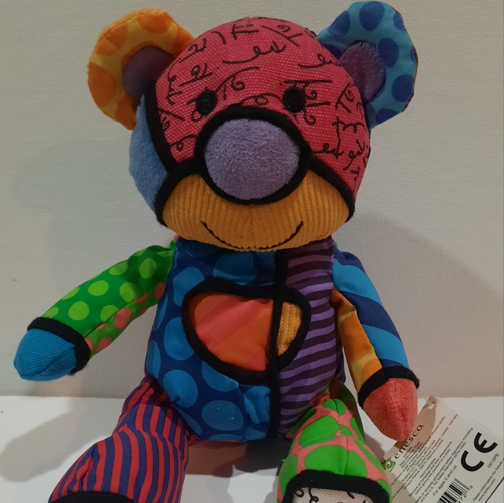Colorful Britto PopPlush Patchwork Bear
